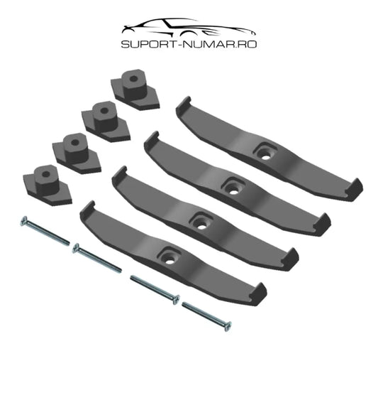 SUPORT NUMĂR AUDI RS CLASSIC Negru / 2 Numere